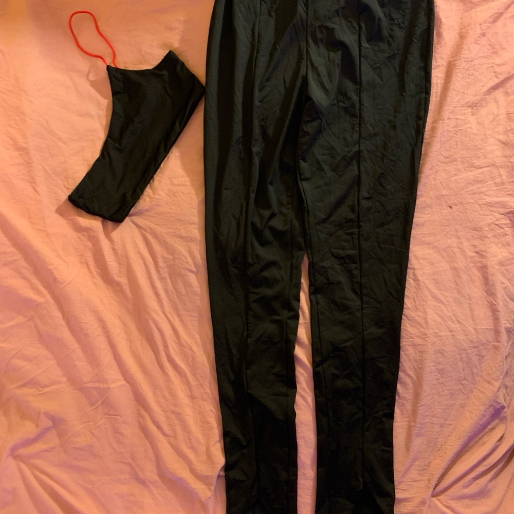 Black Slim-Fit Women's Pants